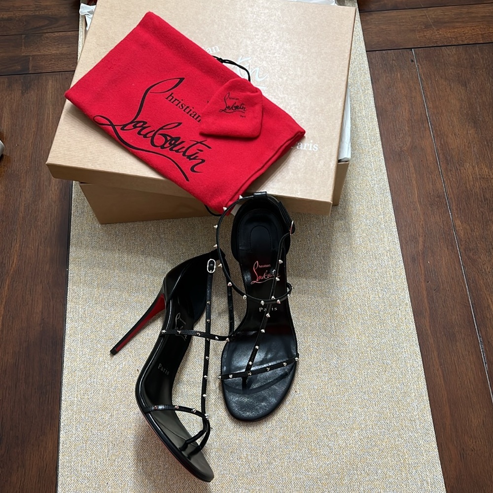 ❤️ Christian Louboutin RIOJANA SPIKES 100 Collector's Item - Picture 3 of 9